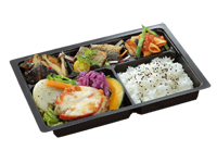 チーズとトマトのハンバーグ弁当